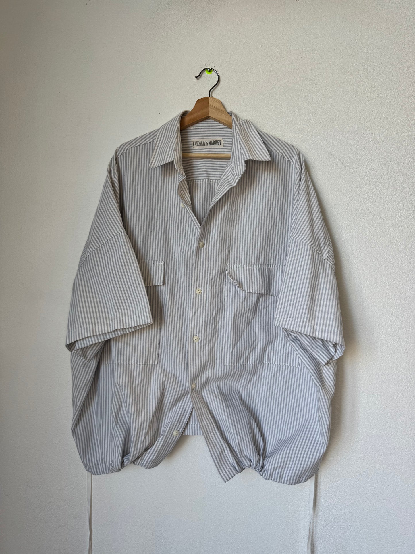 Grey Striped Farmer's Market Shirt