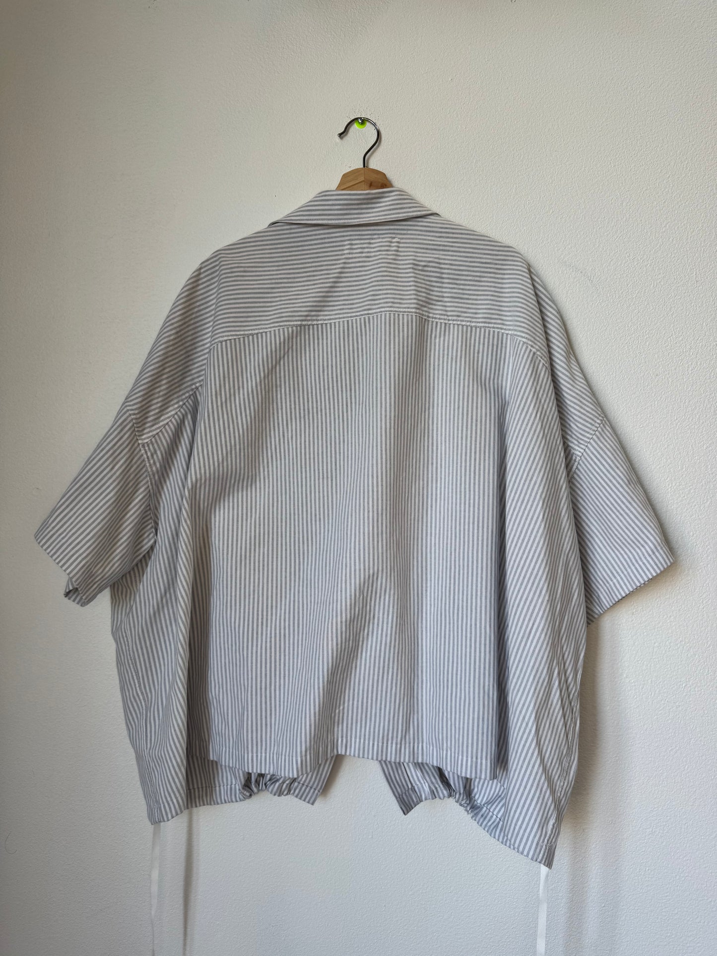 Grey Striped Farmer's Market Shirt