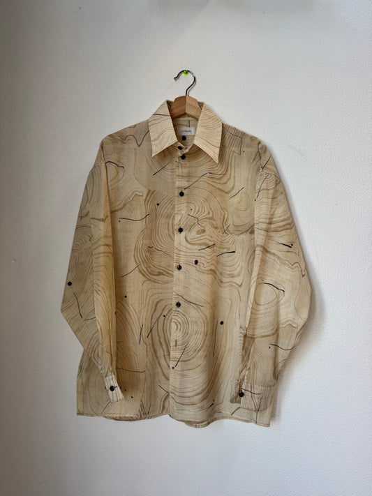 Wood Print Lemaire Twisted Shirt