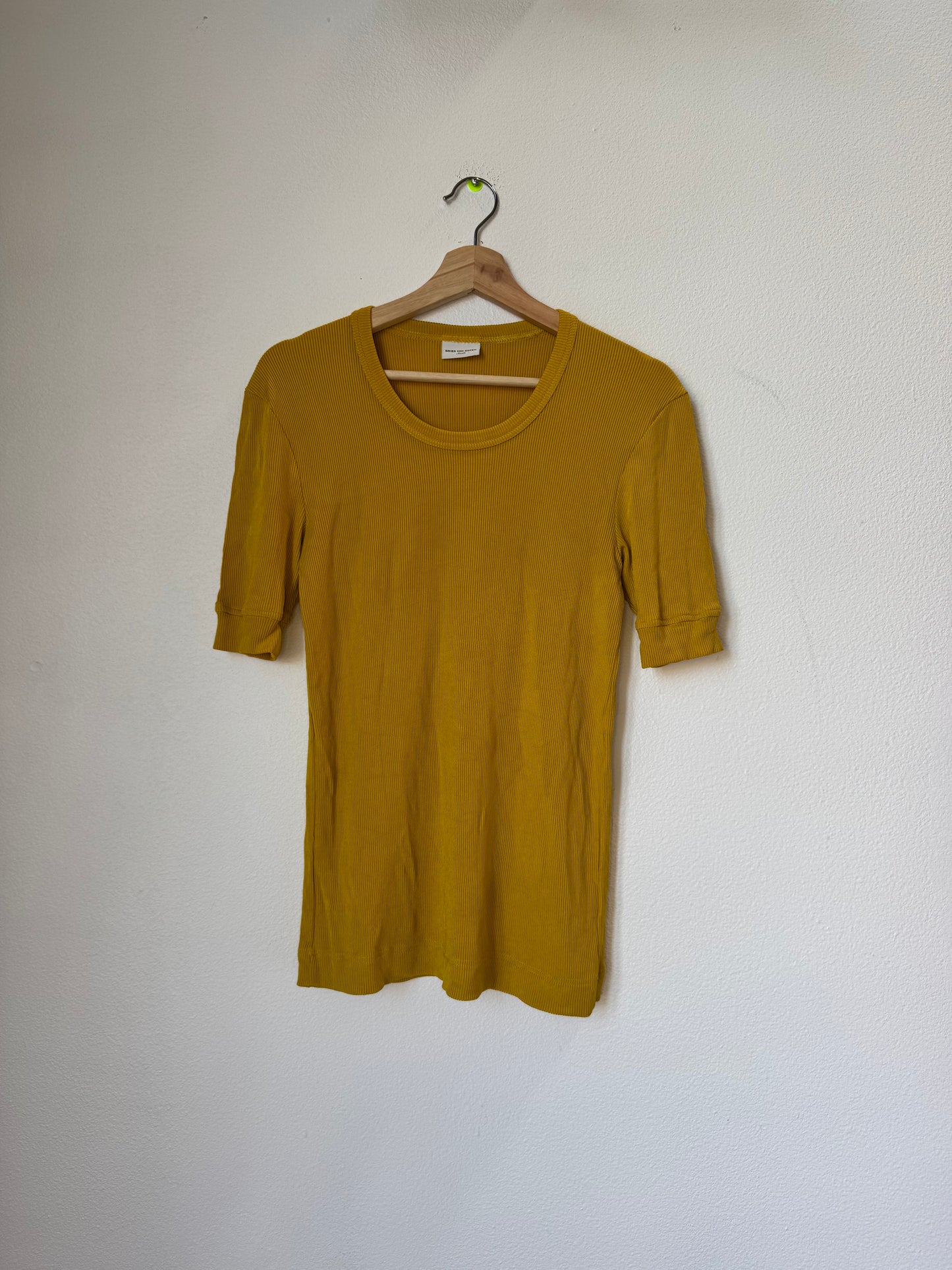 Ochre Dires Van Noten Ribbed Shirt