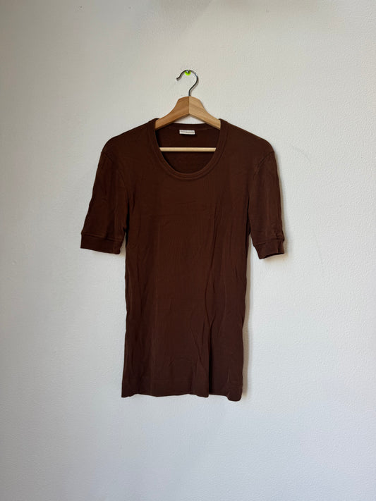 Brown Dries Van Noten Ribbed Shirt